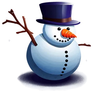 Christmas Snowman Illustration Png 9 PNG image