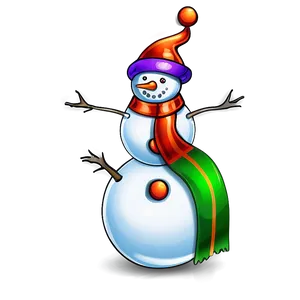 Christmas Snowman Illustration Png Csw PNG image