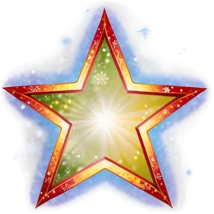 Christmas Star Frame Png Mnp52 PNG image
