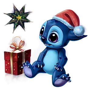 Christmas Star Gazing With Stitch Png Ulr99 PNG image