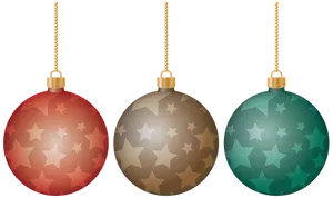 Christmas Star Ornaments Vector