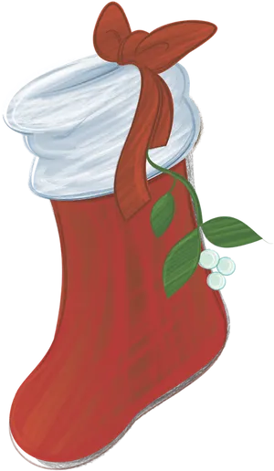 Christmas Stocking Illustration PNG image