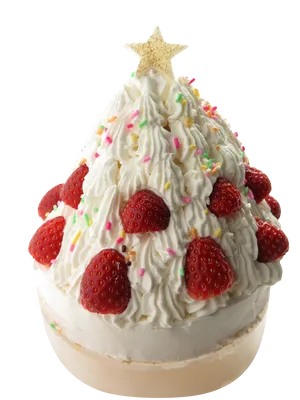 Christmas Tree Cake Strawberry Decoration