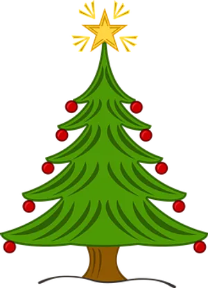Christmas Tree Cartoon Graphic