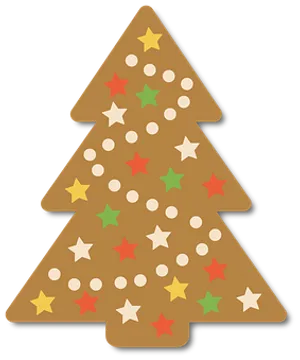 Christmas Tree Cookie Illustration