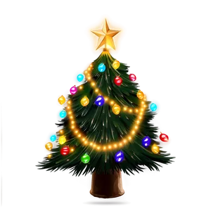 Christmas Tree Lights PNG 05032024