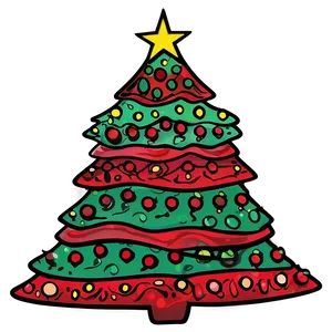 Christmas Tree Outline For Coloring PNG Tyt27 PNG