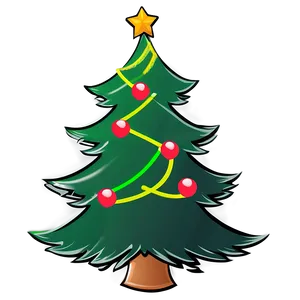 Christmas Tree Outline For Crafts PNG Grf73 PNG