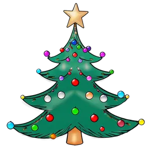 Christmas Tree Outline For Crafts PNG Xea77 PNG