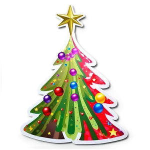 Christmas Tree Sticker PNG 05252024 PNG