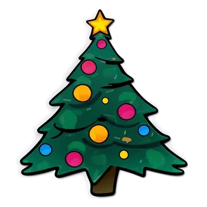 Christmas Tree Sticker Png 91 PNG image