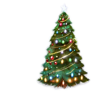 Christmas Tree Transparent Art Png 05262024 PNG image