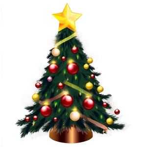 Christmas Tree Transparent Glow PNG 82