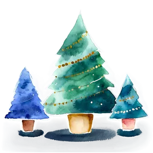 Christmas Tree Watercolor Transparent PNG Pgp86 PNG