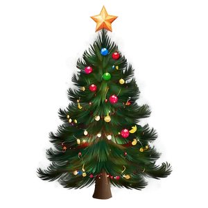 Christmas Tree With Snowflakes Transparent PNG 05262024