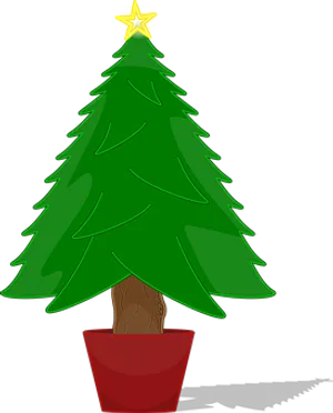 Christmas Tree With Star Topper