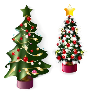 Christmas Tree With Star Transparent Png 05262024 PNG image