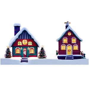 Christmas Village Sets PNG Mrw PNG