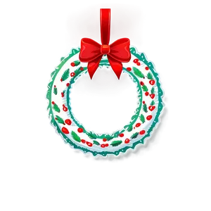 Christmas Wreath Ornaments PNG 29