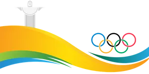 Christthe Redeemer Olympic Rings Banner