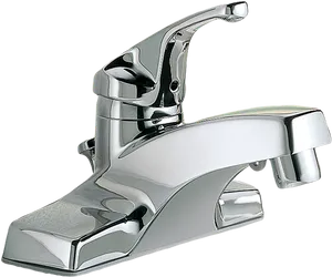 Chrome Bathroom Faucet Single Handle PNG image