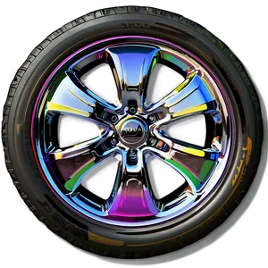 Chrome Car Wheel Png 06122024 PNG image