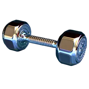 Chrome Finish Dumbbell Png Ggl PNG image