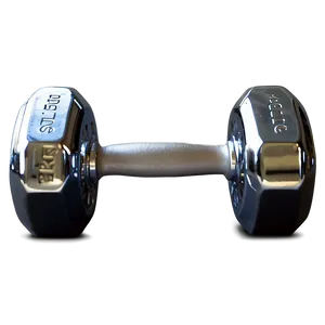 Chrome Finish Dumbbells Png 06202024 PNG image