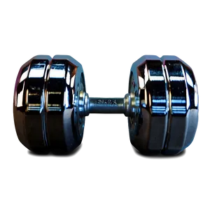 Chrome Finish Dumbbells Png Cer28 PNG image