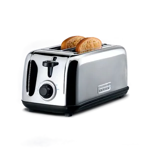 Chrome Finish Toaster PNG 06122024