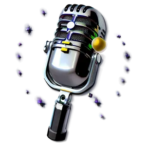 Chrome Radio Microphone PNG 06272024 PNG
