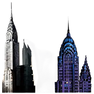 Chrysler Building Abstract Representation PNG 26