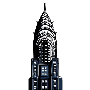 Chrysler Building Abstract Representation PNG 83