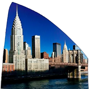 Chrysler Building And Brooklyn Bridge Png Kri PNG image