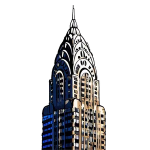 Chrysler Building Artistic Impression PNG 06252024 PNG