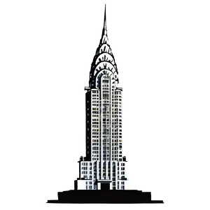 Chrysler Building Artistic Impression PNG Uur