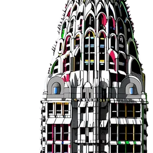 Chrysler Building Detailed Architecture PNG 33