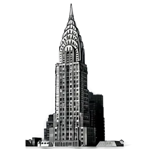 Chrysler Building Historical Image PNG Bxm43