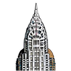 Chrysler Building In Autumn PNG Acm89