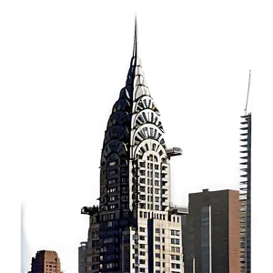 Chrysler Building In Twilight PNG 20