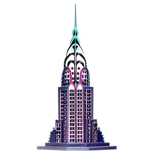 Chrysler Building Light Display PNG 28