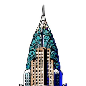 Chrysler Building Lit Up PNG 65
