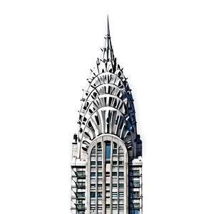 Chrysler Building Rooftop View PNG Obt70 PNG