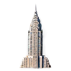 Chrysler Building Sunlit Glow PNG Pdk