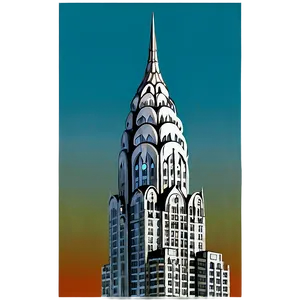 Chrysler Building With Blue Sky Png Oeh3 PNG image