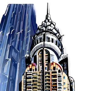 Chrysler Building With Blue Sky Png Vbn86 PNG image