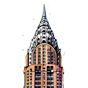 Chrysler Building With Fireworks Png Fcj PNG image