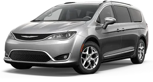 Chrysler Pacific Minivan Silver PNG