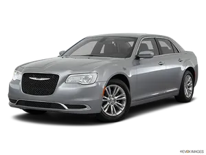 Chrysler300 Sedan Silver PNG