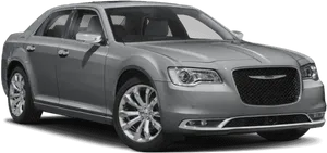 Chrysler300 Sedan Silver PNG